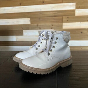 BOSI Floral Girls lace up boots Fall SZ 10